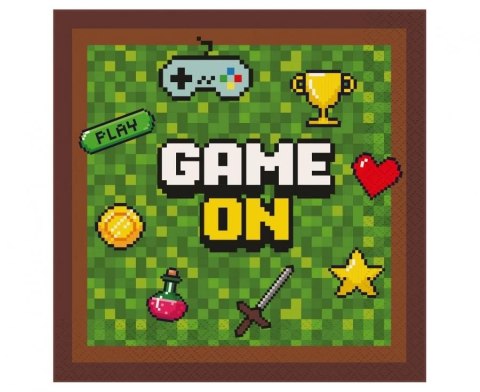 Serwetki Game On mix papier [mm:] 330x330 Godan (PW-SEGO)