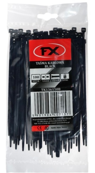 Taśma Kablowa 3.6 x 200 Black