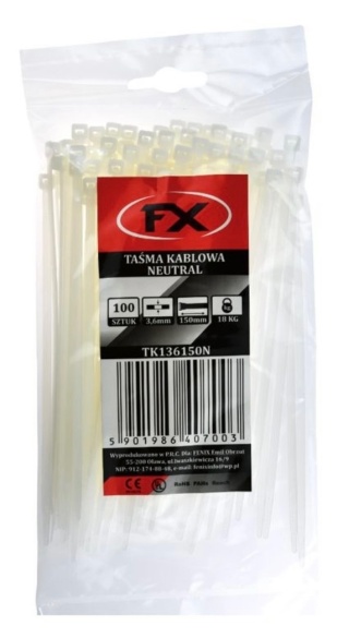 Taśma Kablowa 3.6 x 370 Natural