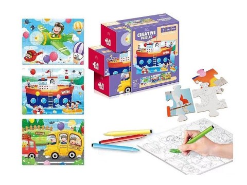 Układanka puzzle do kolorowania Adar (632042)