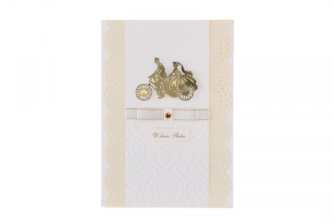 Kartka składana Ślub B5 Deco Styl (C5)