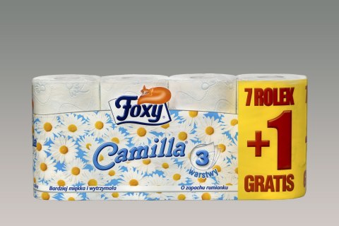 Papier toaletowy Camilla kolor: biały 8 szt Foxy