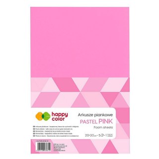 Arkusz piankowy kolor: różowy 5 ark. [mm:] 210x297 Happy Color (HA 7130 2030-21)