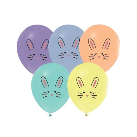 Balon gumowy króliczki 5 szt. mix 30mm 12cal Godan (GZ-KRO5)