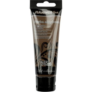 Farba akrylowa kolor: brązowy 75ml Flamingo Line (091)