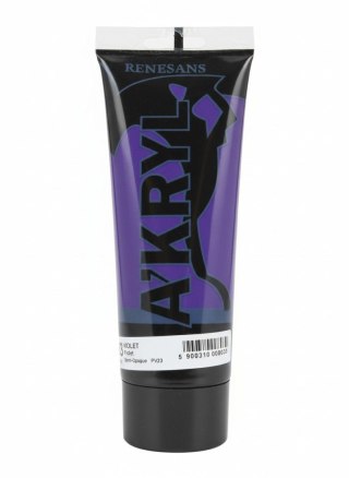 Farba akrylowa kolor: fioletowy 200ml Renesans (23)