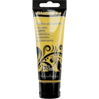 Farba akrylowa kolor: ochrowy 75ml Flamingo Line (080)