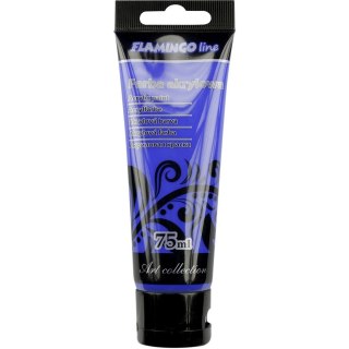 Farba akrylowa kolor: ultramaryna 75ml Flamingo Line (077)