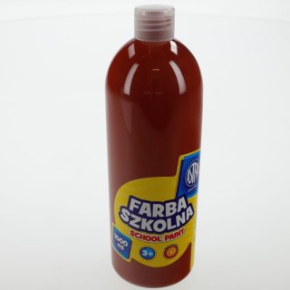 Farby plakatowe szkolne kolor: brązowy 1000ml 1 kolor. Astra