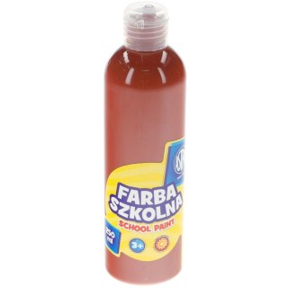 Farby plakatowe szkolne kolor: brązowy 250ml 1 kolor. Astra