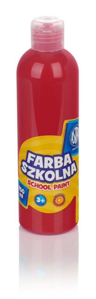 Farby plakatowe szkolne kolor: czerwony 250ml 1 kolor. Astra