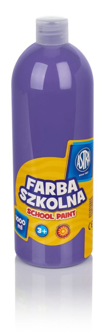 Farby plakatowe szkolne kolor: fioletowy 1000ml 1 kolor. Astra