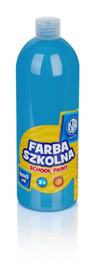 Farby plakatowe szkolne kolor: niebieski 1000ml 1 kolor. Astra