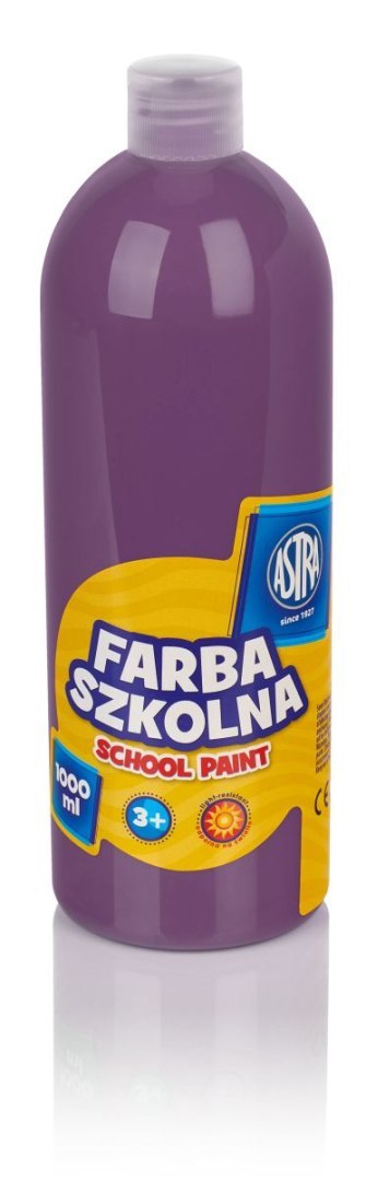 Farby plakatowe szkolne kolor: śliwkowy 1000ml 1 kolor. Astra