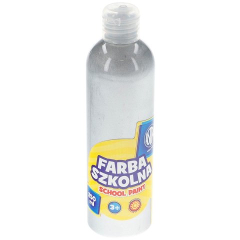 Farby plakatowe szkolne kolor: srebrny 250ml 1 kolor. Astra