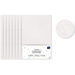 Filc kolor: biały 8 ark. [mm:] 210x297 Interdruk (IFILDEKBIA)