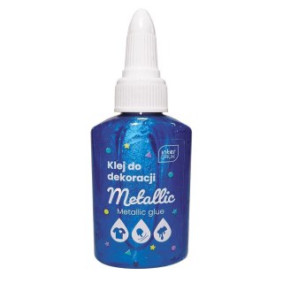 Klej w płynie brokat metalic 40g Interdruk (IKLDEKMET)