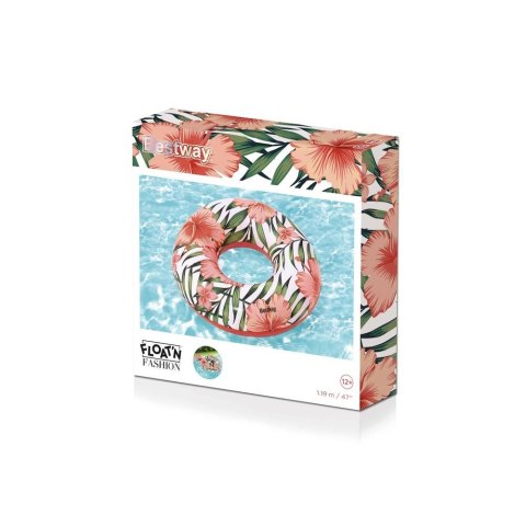 Koło do pływania Z Palmami Niebieskie 119 Best Way (9659)