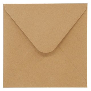 Koperta kraft ciemnobeżowy beżowa [mm:] 160x160 Galeria Papieru (280322) 10 sztuk