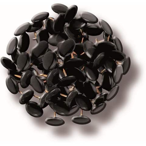 Pinezki kolor: czarny 100 szt Tetis (GP200-V)