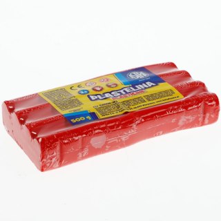 Plastelina 1 kol. czerwona 500g Astra