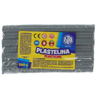 Plastelina 1 kol. popielata 500g Astra