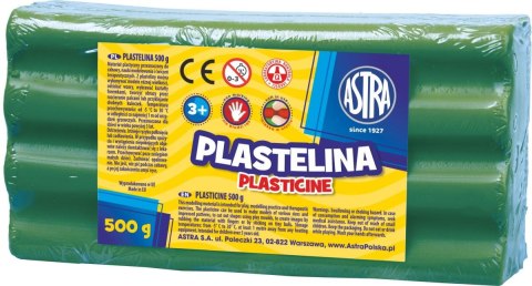 Plastelina 1 kol. zielona 500g Astra