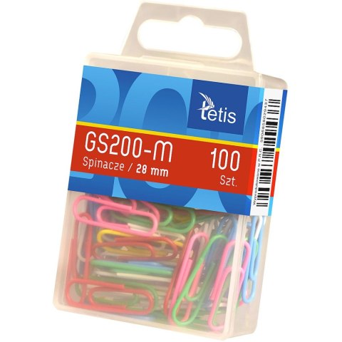 Spinacze okrągły 28mm 100 szt Tetis (GS200-M)