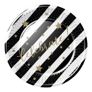 Talerz jednorazowy Celebrate papier śr. 180mm 8 szt Arpex (DC2435)