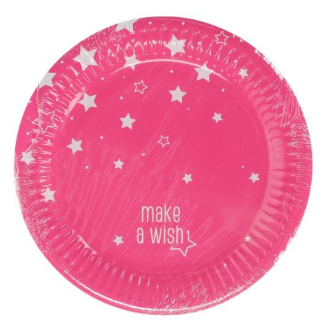 Talerz jednorazowy Gwiazdki papier śr. 180mm 8 szt Arpex (DC9509)