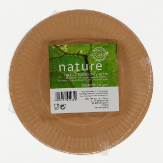 Talerz jednorazowy papier śr. 180mm 50 szt (nd)