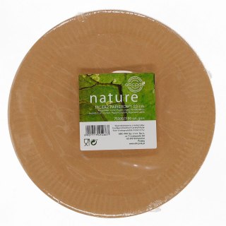 Talerz jednorazowy papier śr. 230mm 50 szt (nd)