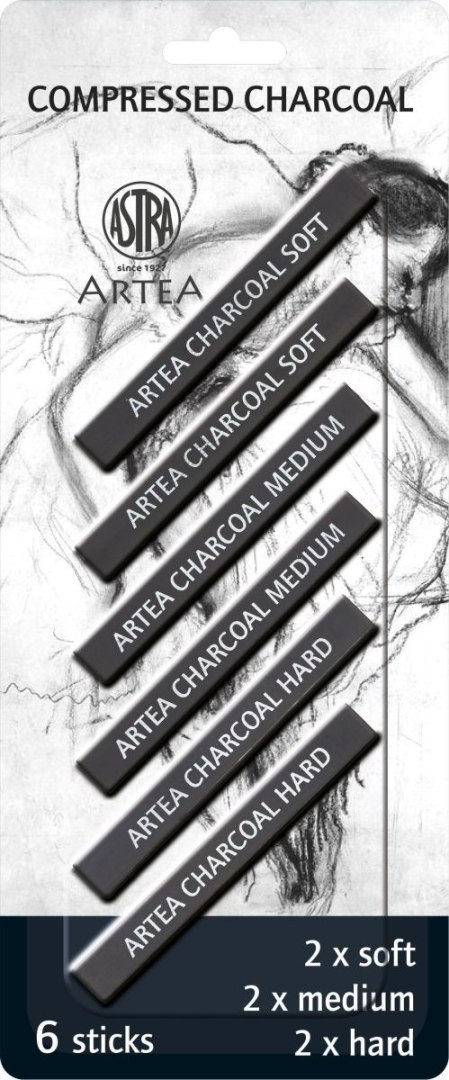 Węgiel rysunkowy 6 szt Artea (323115006)