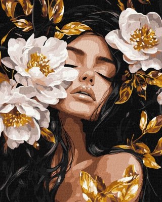 Zestaw kreatywny Malowanie Po Numerach 40x50 cm kwietny wir Ideyka (IY-KH8504)