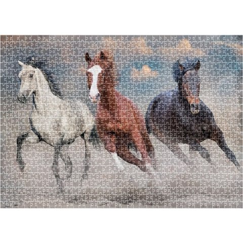 Puzzle Wild Horses PUZZLE 1000 Interdruk
