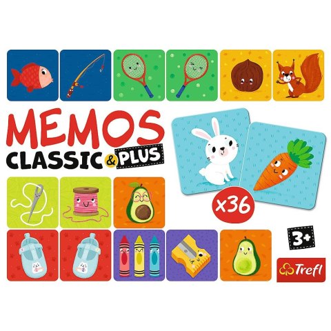 Gra pamięciowa Memos Classic & Plus, Logic Trefl (02272)
