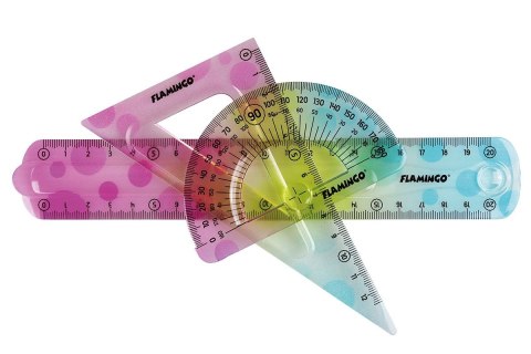 Komplet geometryczny 3 el. Flamingo (FLKR972278)