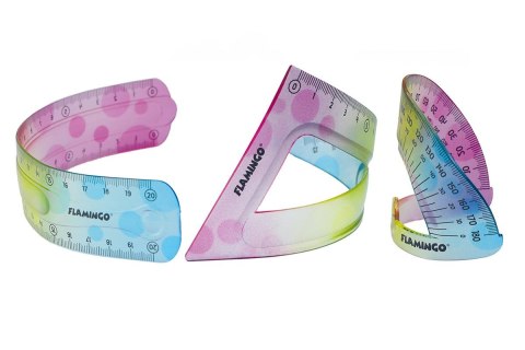 Komplet geometryczny 3 el. Flamingo (FLKR972278)