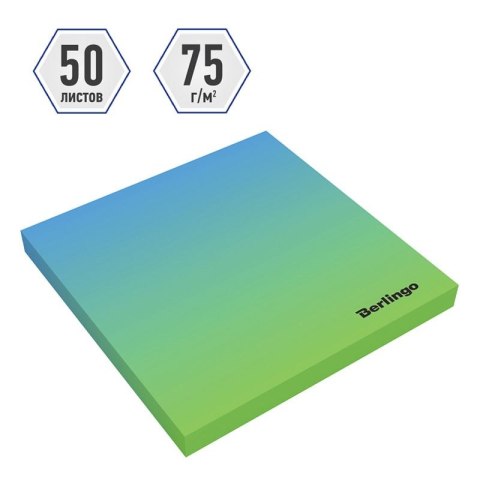 Notes samoprzylepny (karteczki) niebieski 50k [mm:] 75x75 Berlingo (4260107514466)