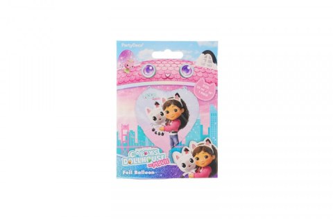 Balon foliowy serce Koci Domek Gabi 14cal Partydeco (FB316)