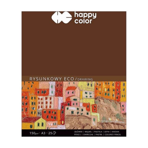 Blok rysunkowy eko młody artysta A3 150g 25k Happy Color (HA 3715 3040-A25)