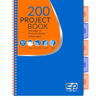 Kołozeszyt (kołonotatnik) A4 Neon 200k. 80g Patio (52061CP)