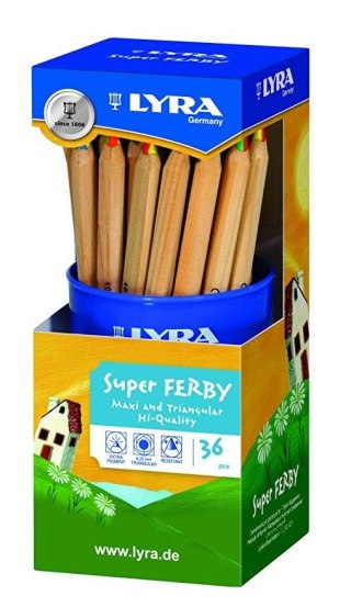 Kredki ołówkowe Super Ferby 4 kol. Lyra (3713361)