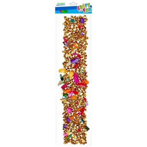 Kryształki Samoprzylepne Kamyk złote Craft With Fun (501439)