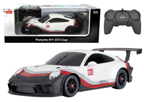 Samochód RC 1:18 Porshe 911 GT3 Biało-Szare Rastar (20602)