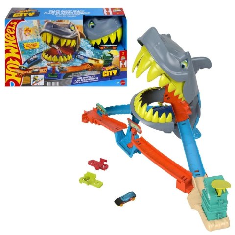 Tor wyścigowy City Rekin STRACIE NA PLAŻY Hot Wheels (JHL96)