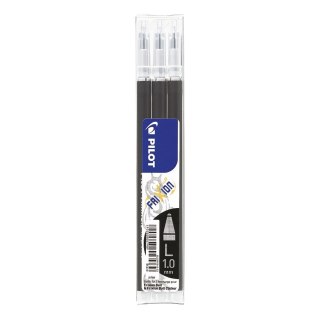 Wkład do pióra kulkowego Frixion wkład czarny 1,0mm Pilot (BLSFR10-B-S3-E)