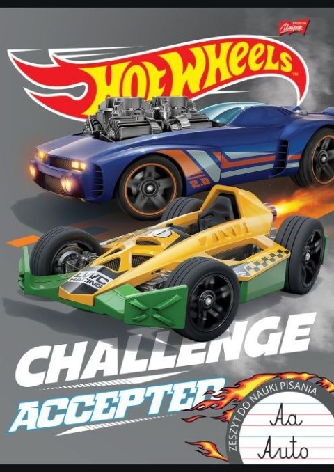 Zeszyt A4 HOT WHEELS 32k. 70g podwójna linia kolor Unipap