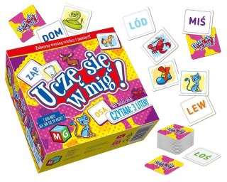 Gra edukacyjna Czytam:3 litery. Uczę sie w mig. Multigra (0151)