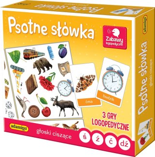 Gra edukacyjna PSOTNE SŁOWKA GŁOSKI CISZĄCE Adamigo